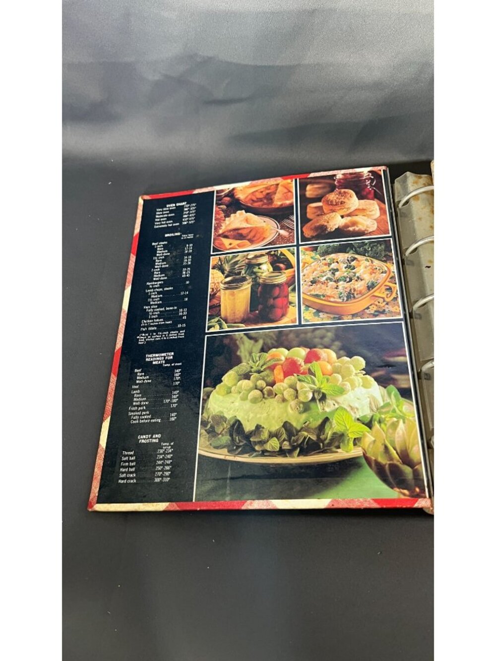 Vintage 1976 Better Homes And Gardens New Cook Book Red Plaid 5-Ring Binder - Picture 5 of 7